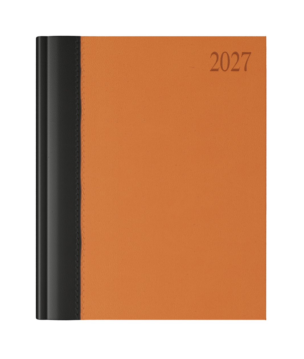 dorchester-bicolour-quarto-desk-diary-week-to-view-black-orange