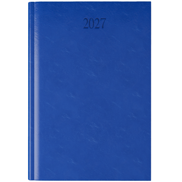 Richmond FineGrain A4 Desk Diary, Day Per Page, Blue