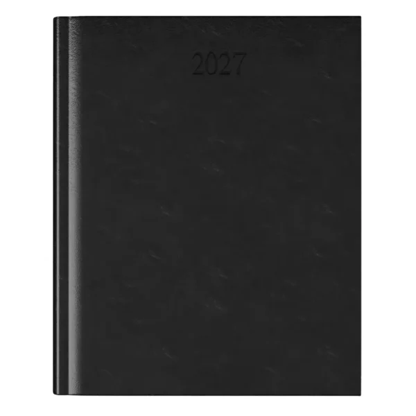 Richmond FineGrain Quarto Desk Diary, Week to View, Black