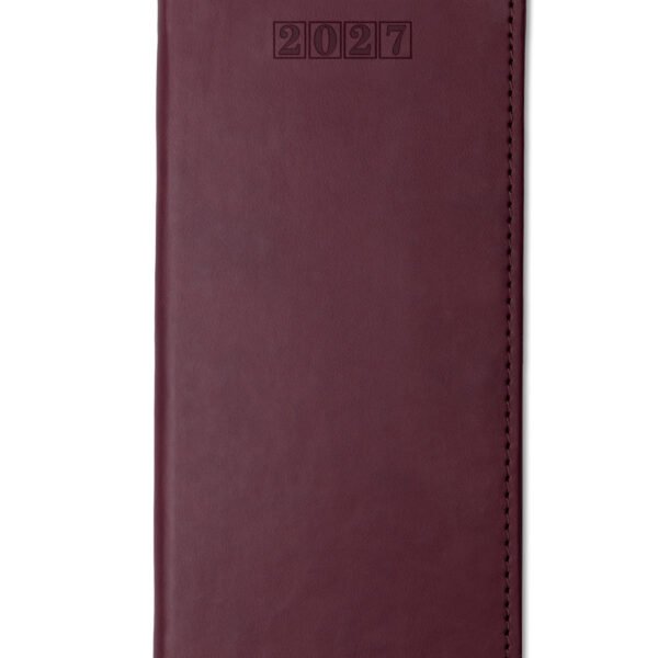 Dorchester NewHide Pocket, Week to View, Burgundy